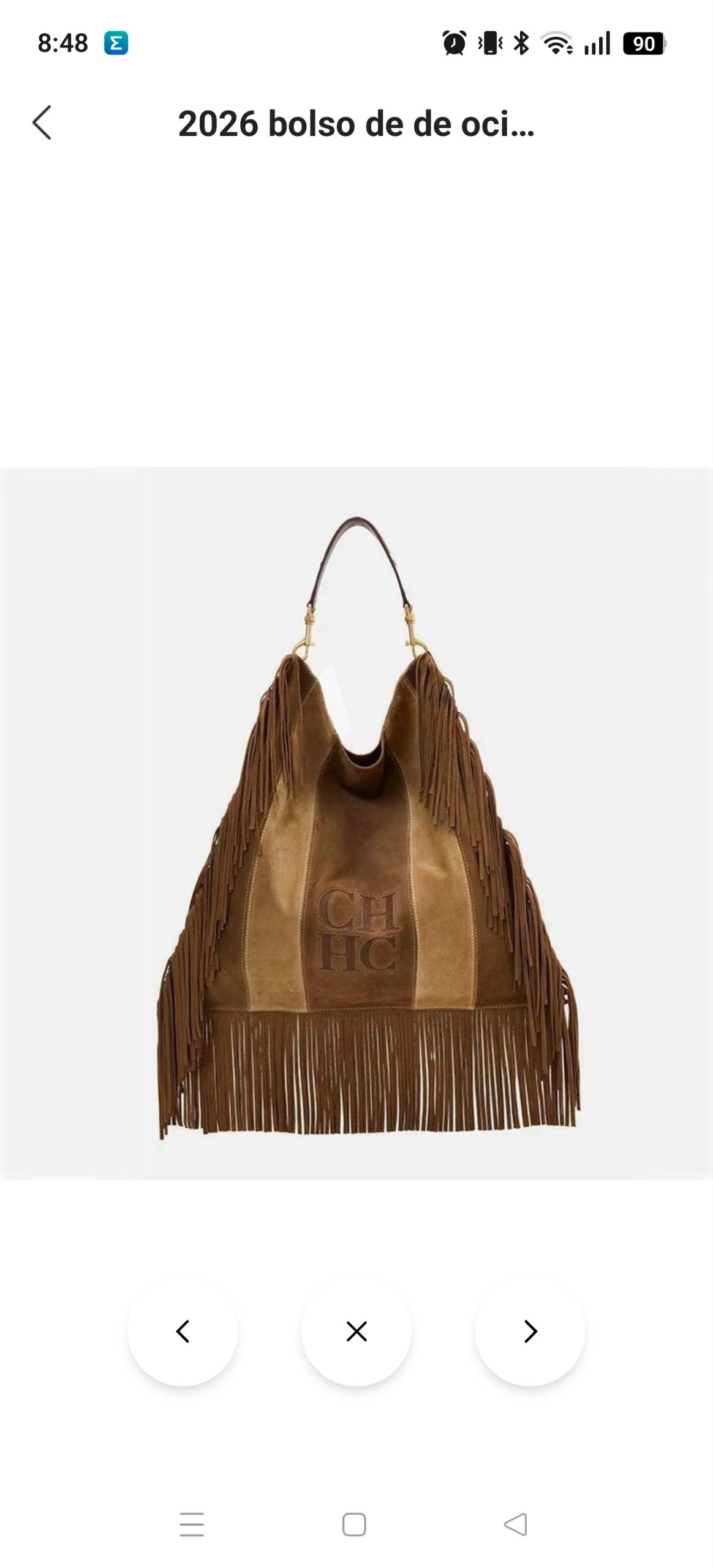 Bolso flecos Carolina Herrera ✨