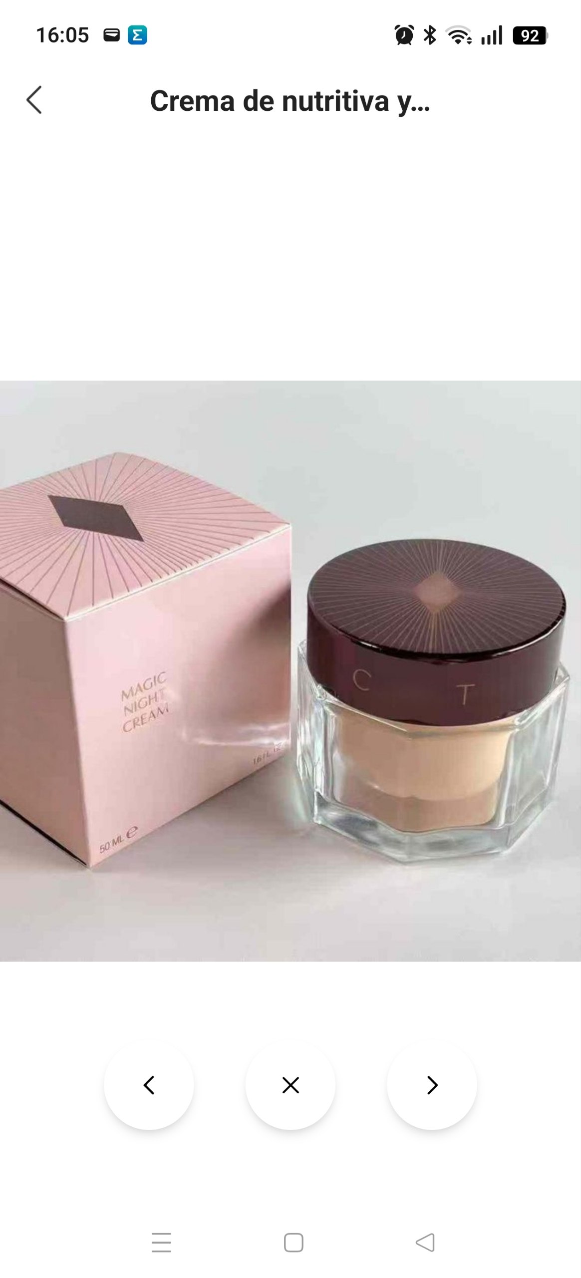 Crema de noche Charlotte Tilbury ✨