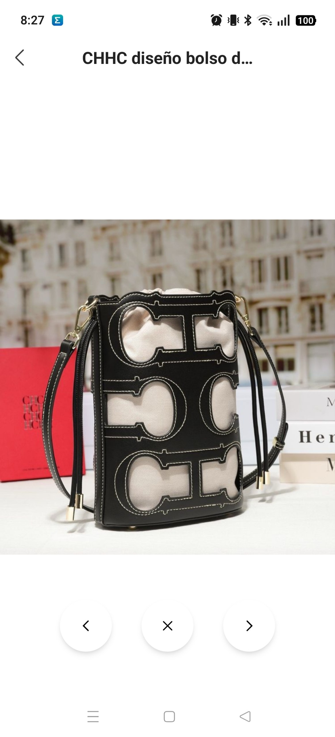 Bolso piel Carolina Herrera 56.66€‼ ✨