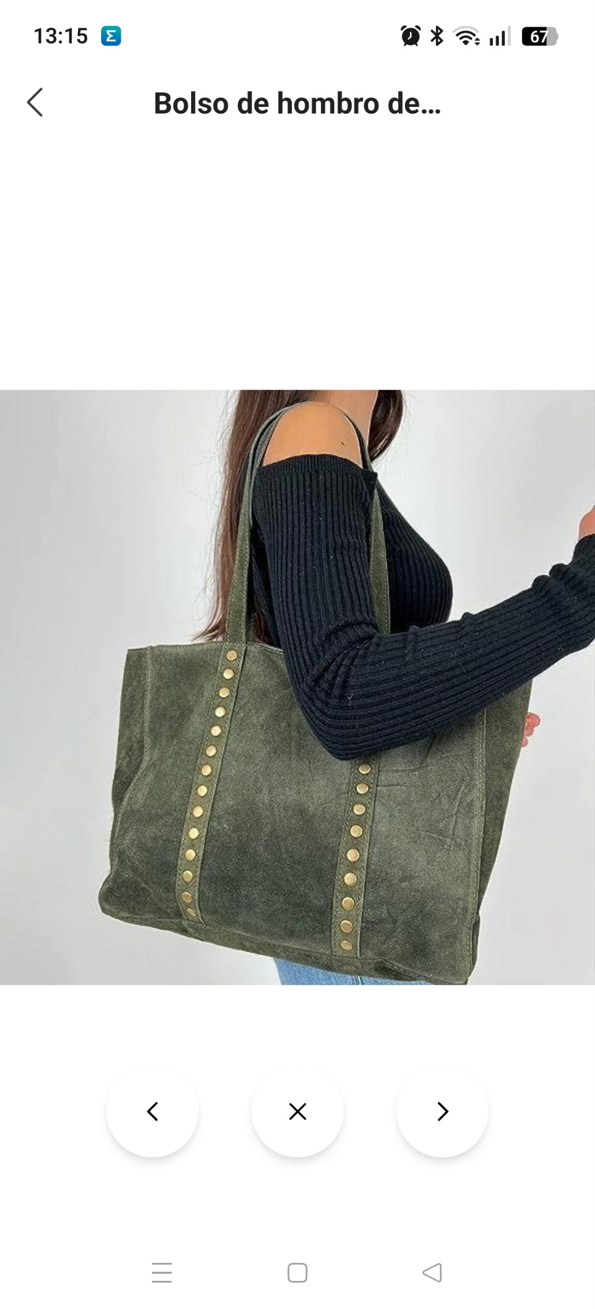 Bolso casual tachuelas ✨