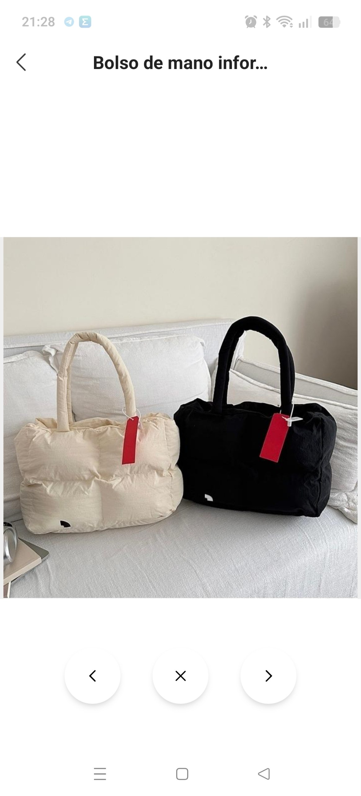 Bolso acolchado The North Face ✨