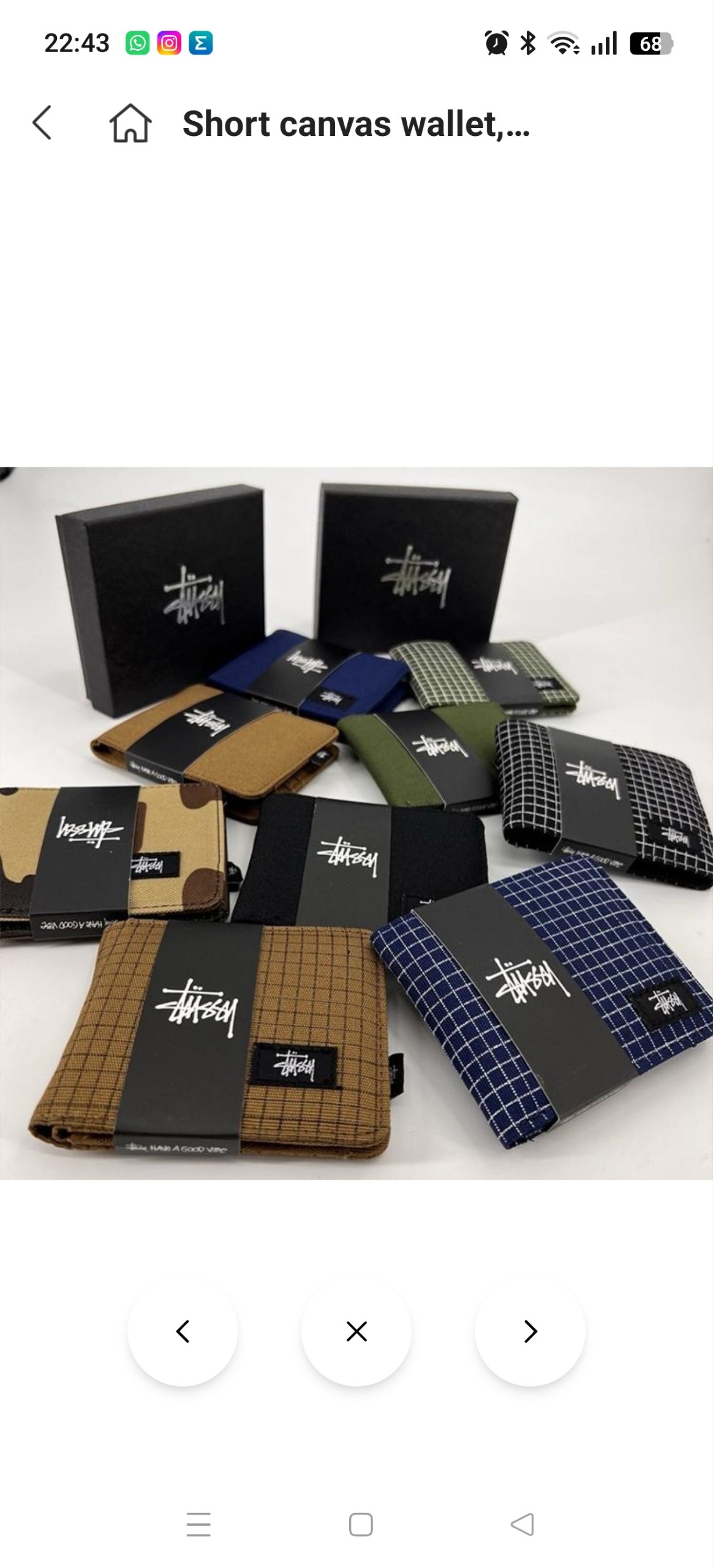Cartera hombre Stussy 9.63€‼ ✨
