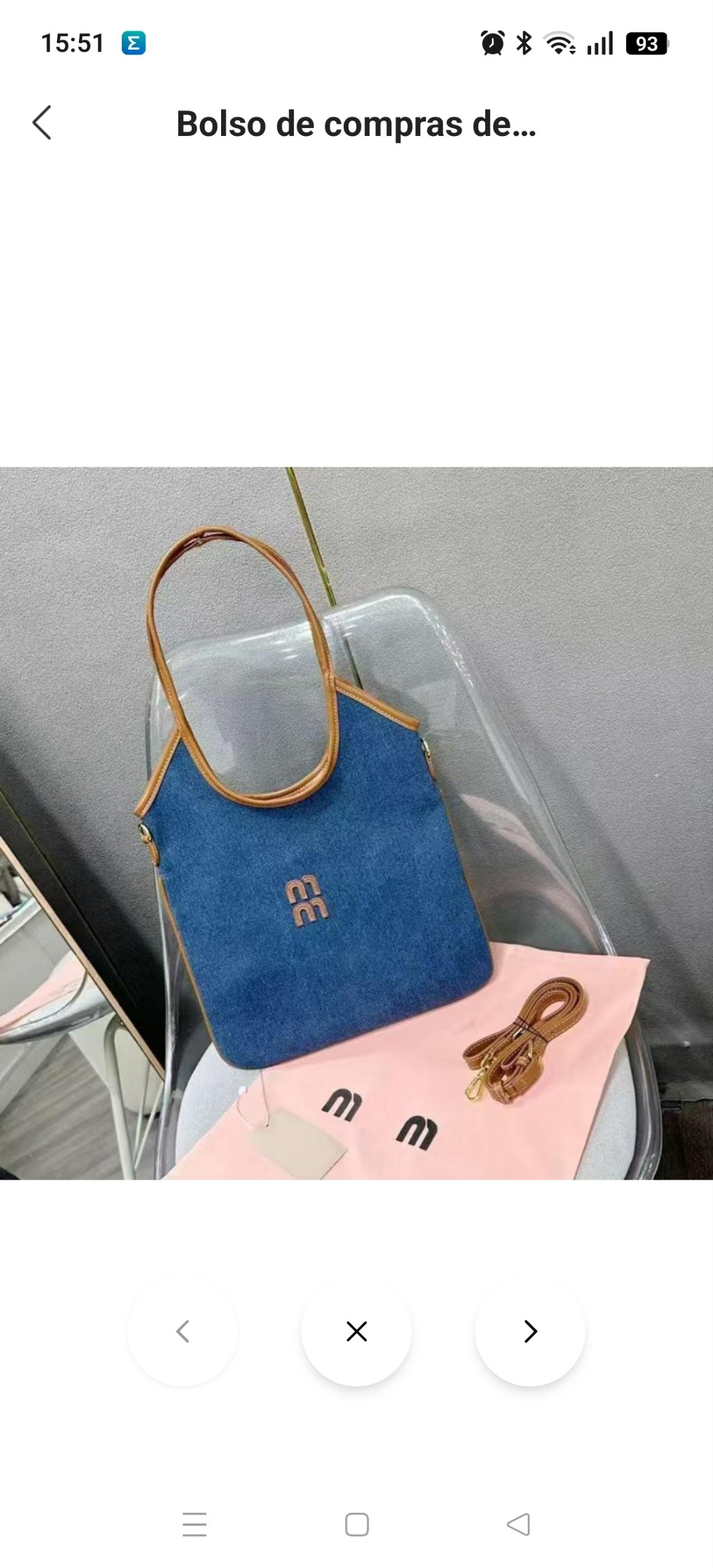 Bolso vaquero Miu Miu 16.69€‼ ✨