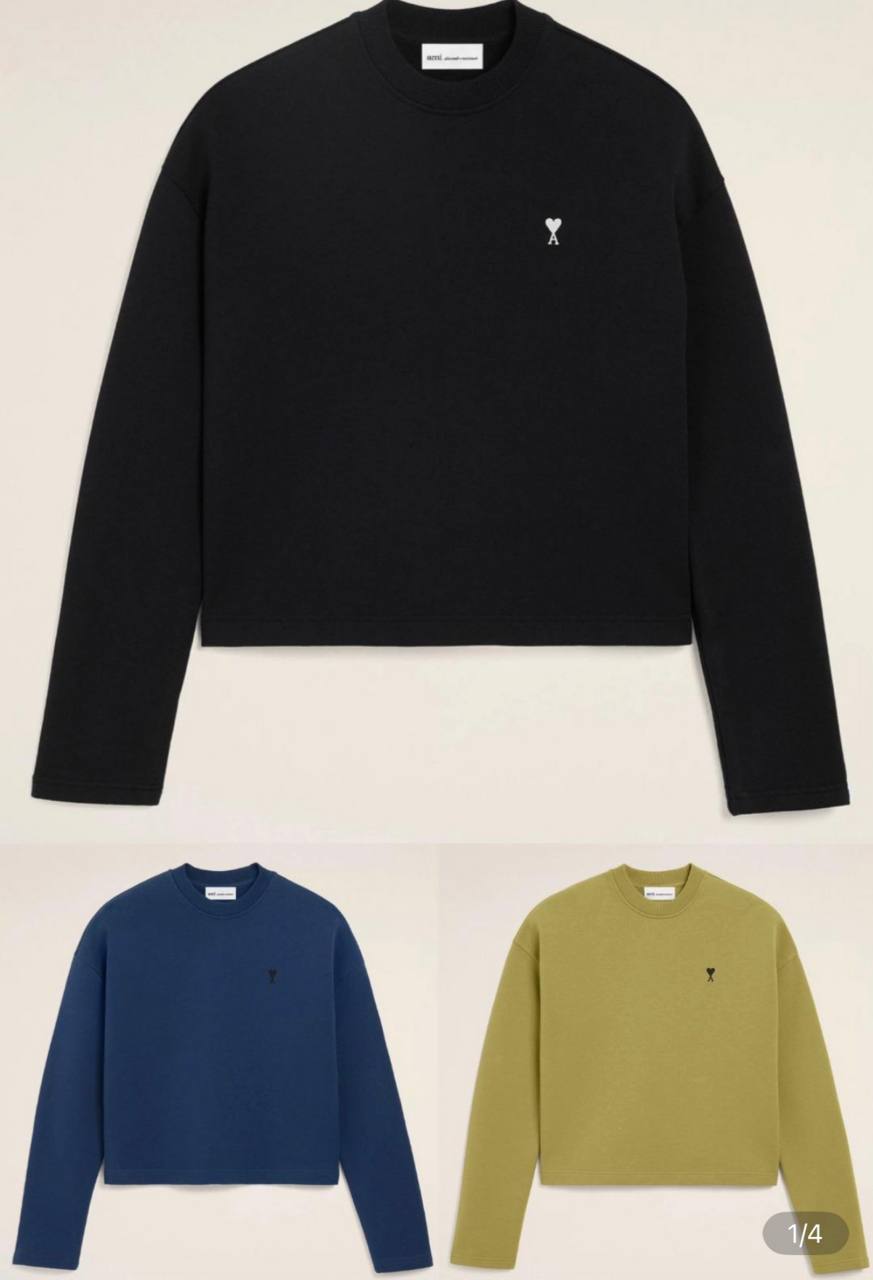Sudadera Ami Paris corte boxy ✨