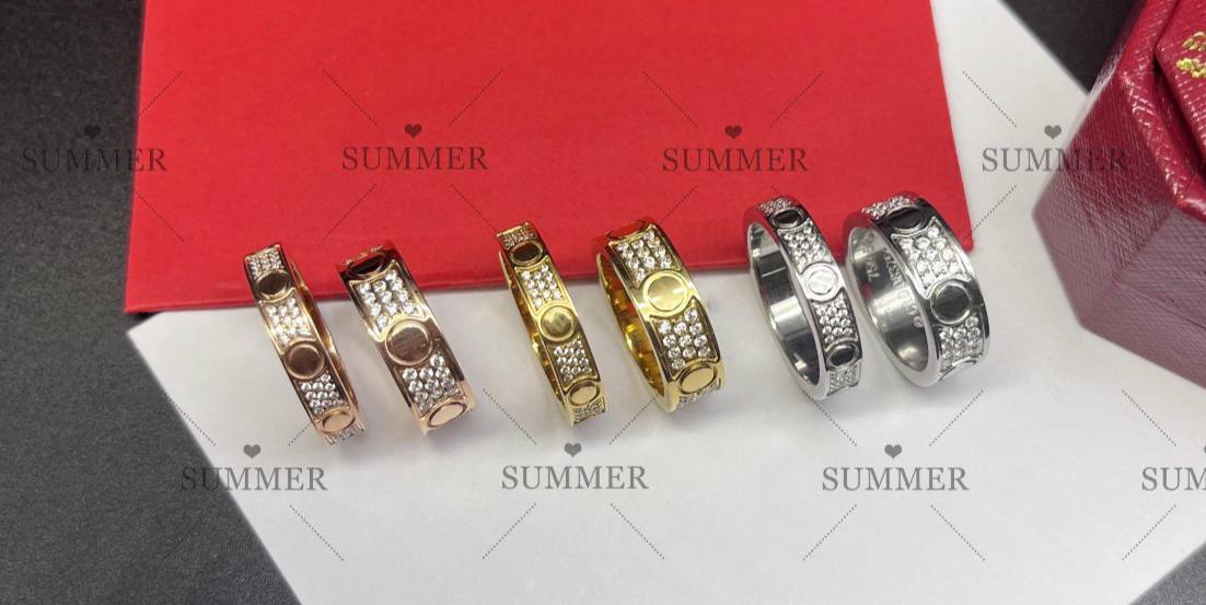 Anillos Love Cxrtier con brillos ✨