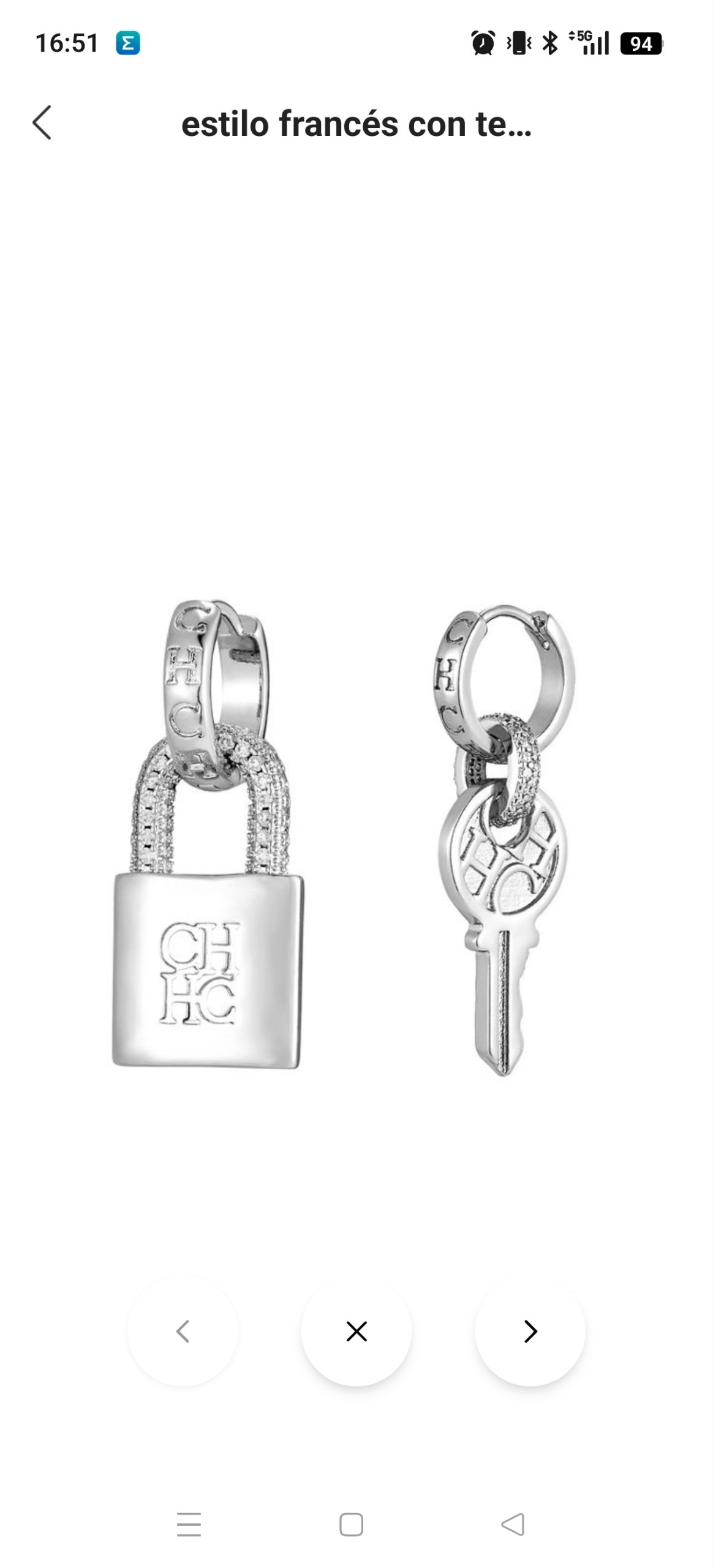Pendientes Carolina Herrera 23.56€‼ ✨