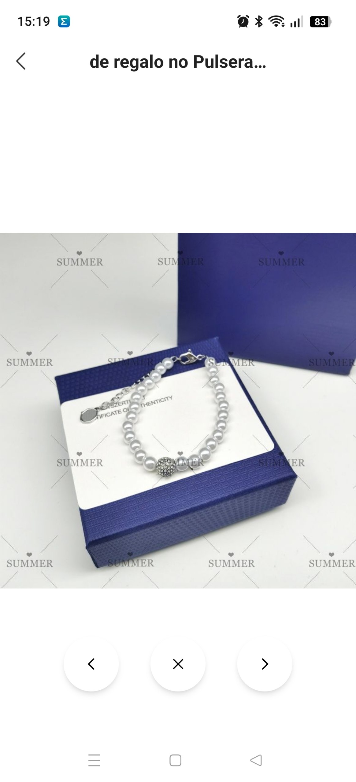 Pulsera Swarovski 6.42€‼ ✨
