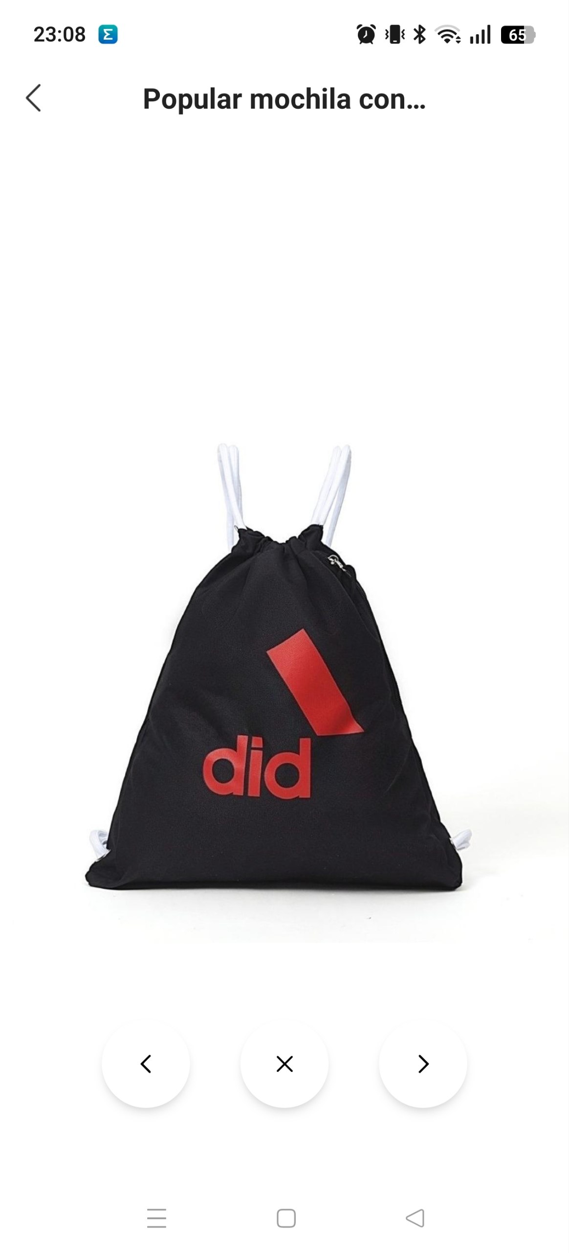 Mochila cuerda Adidas ✨