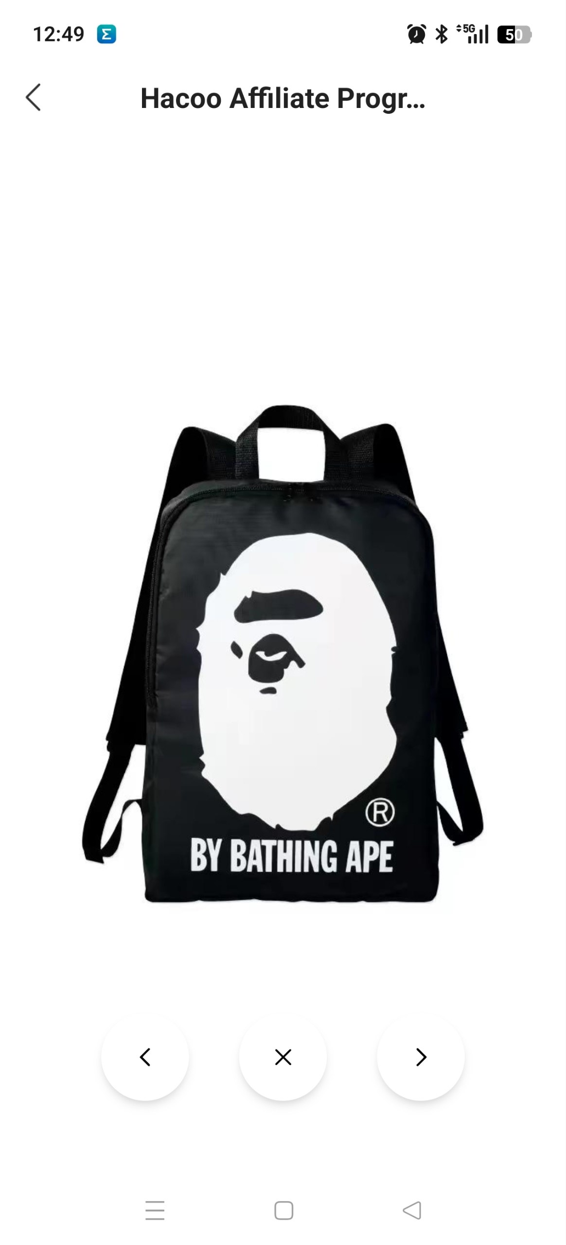 Mochila Bape 10.75€‼ ✨