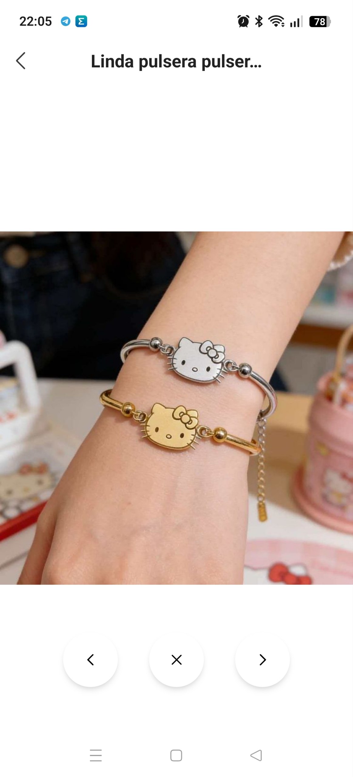Pulsera Hello Kitty 8.84€‼ ✨