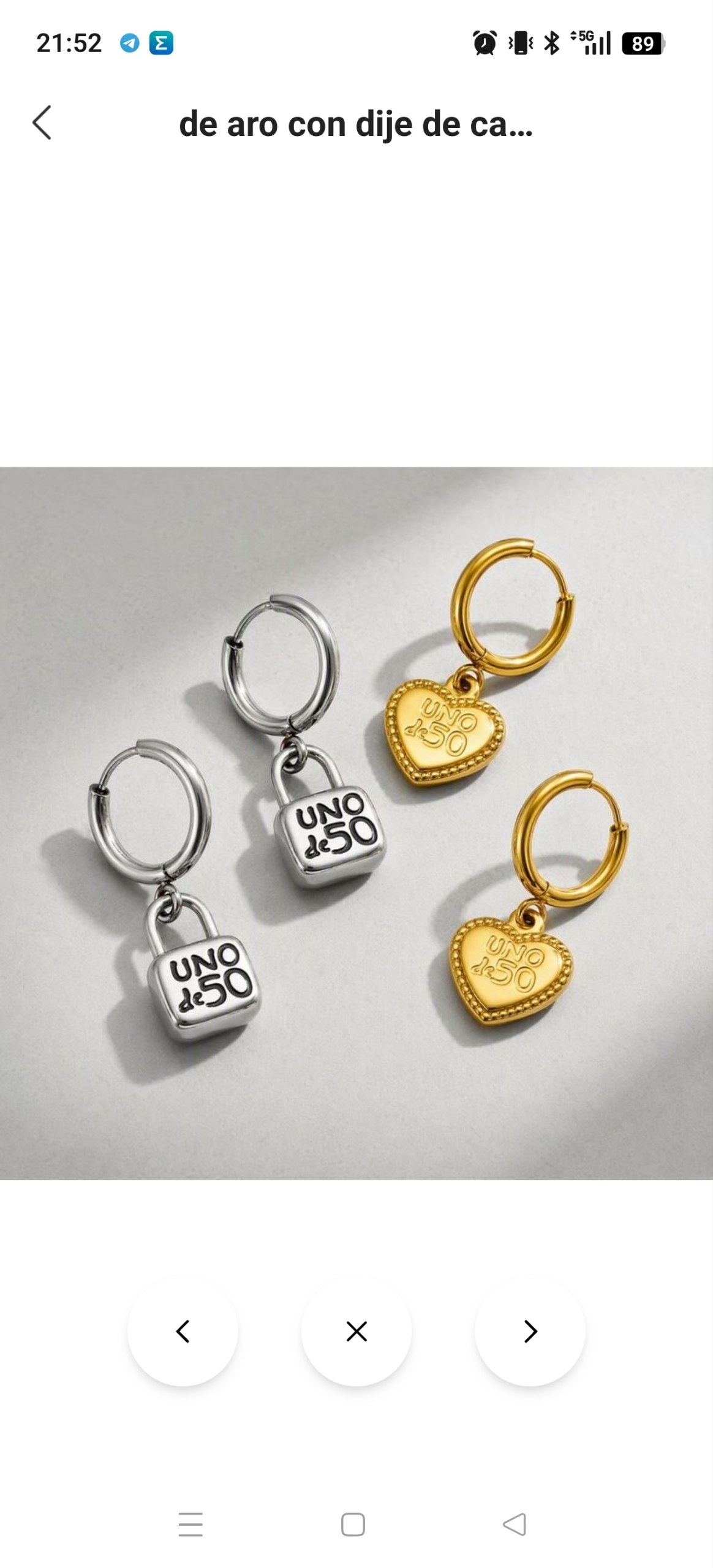 Pendientes Unode50 4.31€‼ ✨