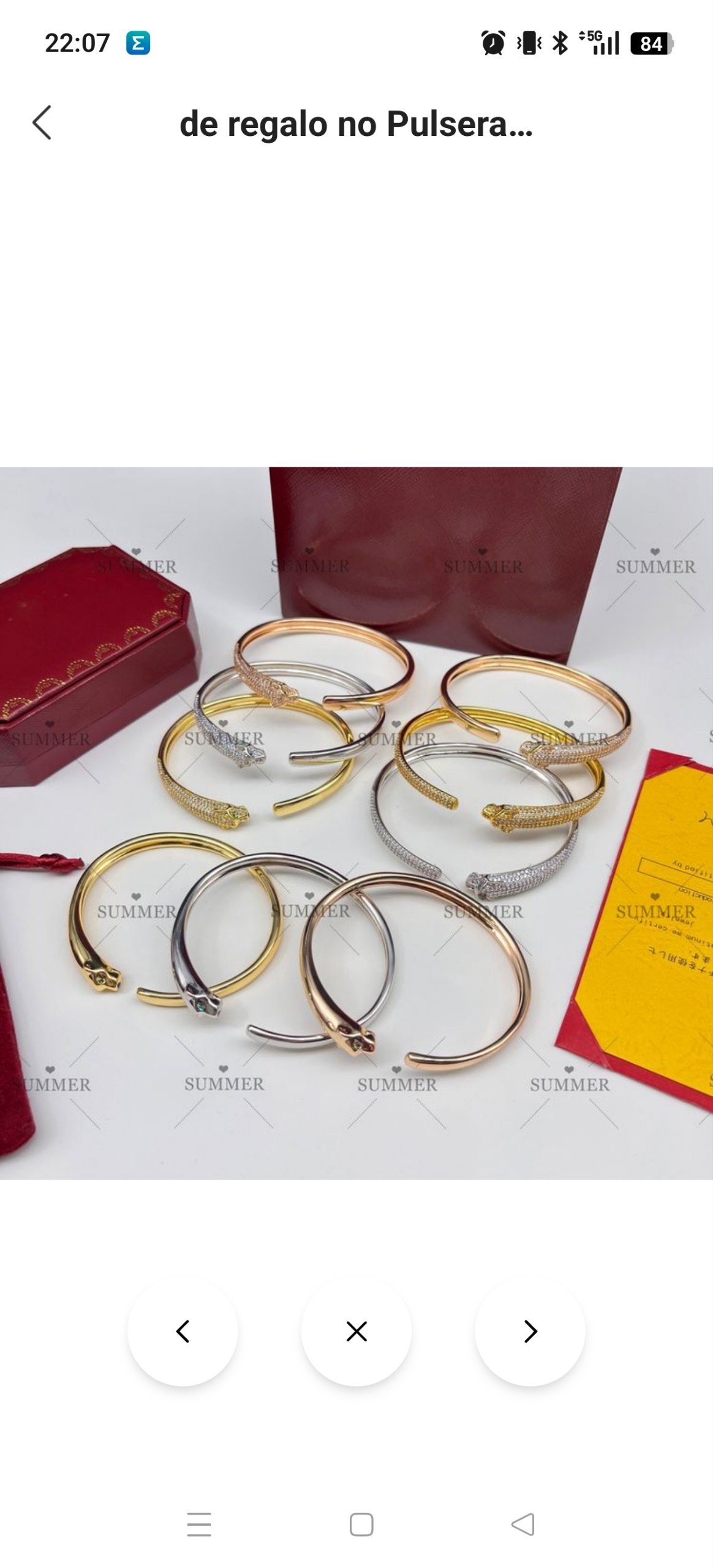 Pulsera Cartier 10.53€‼ ✨