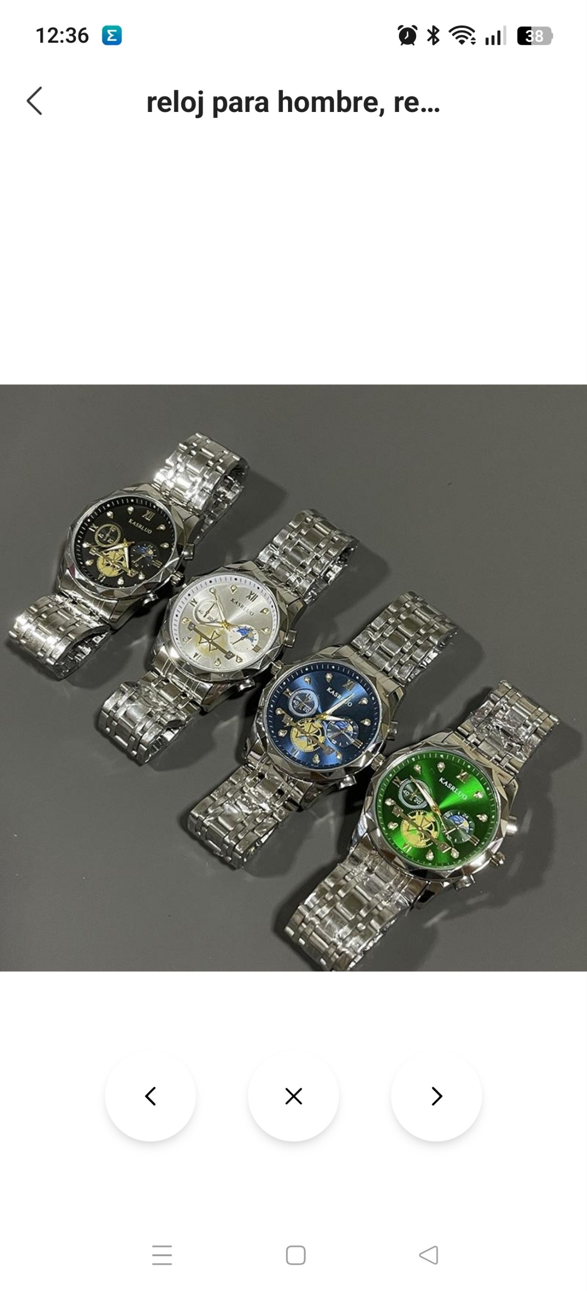 Reloj casual hombre ✨