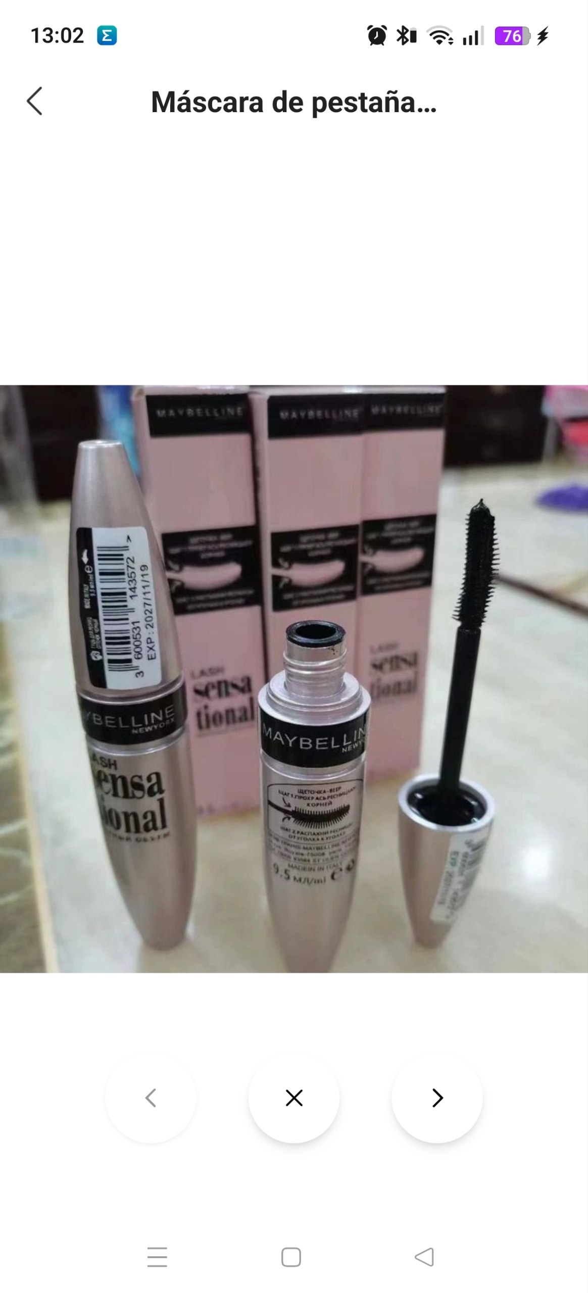 Máscara pestañas Maybelline 2.50€‼ ✨