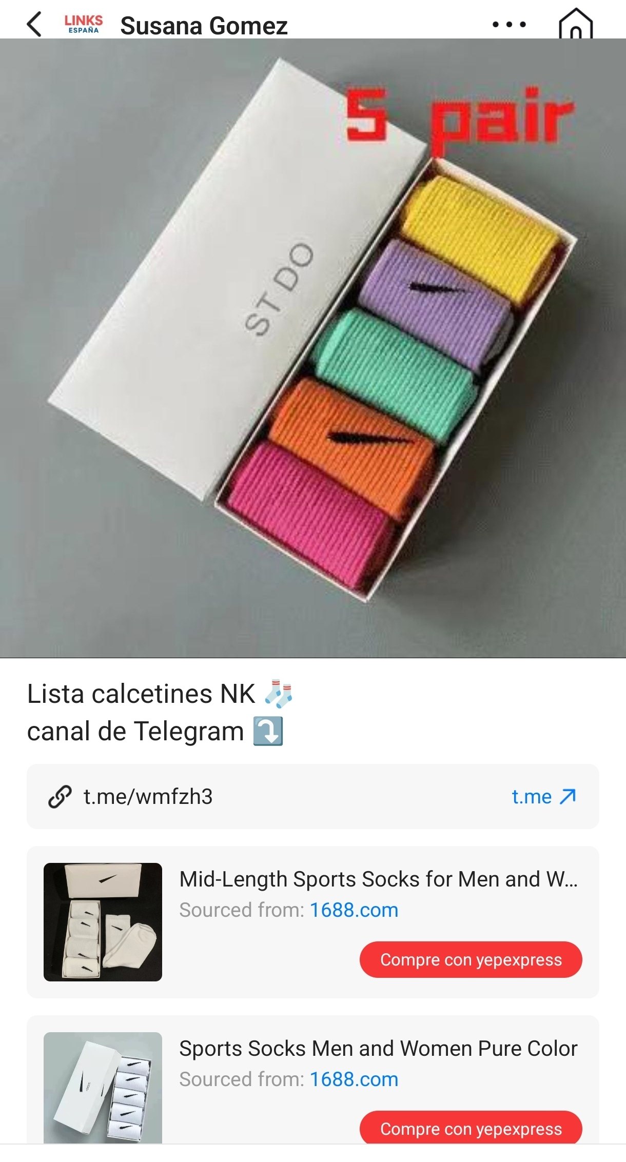 Lista Calcetines Nike ✨